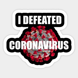 Coronavirus survivor Sticker